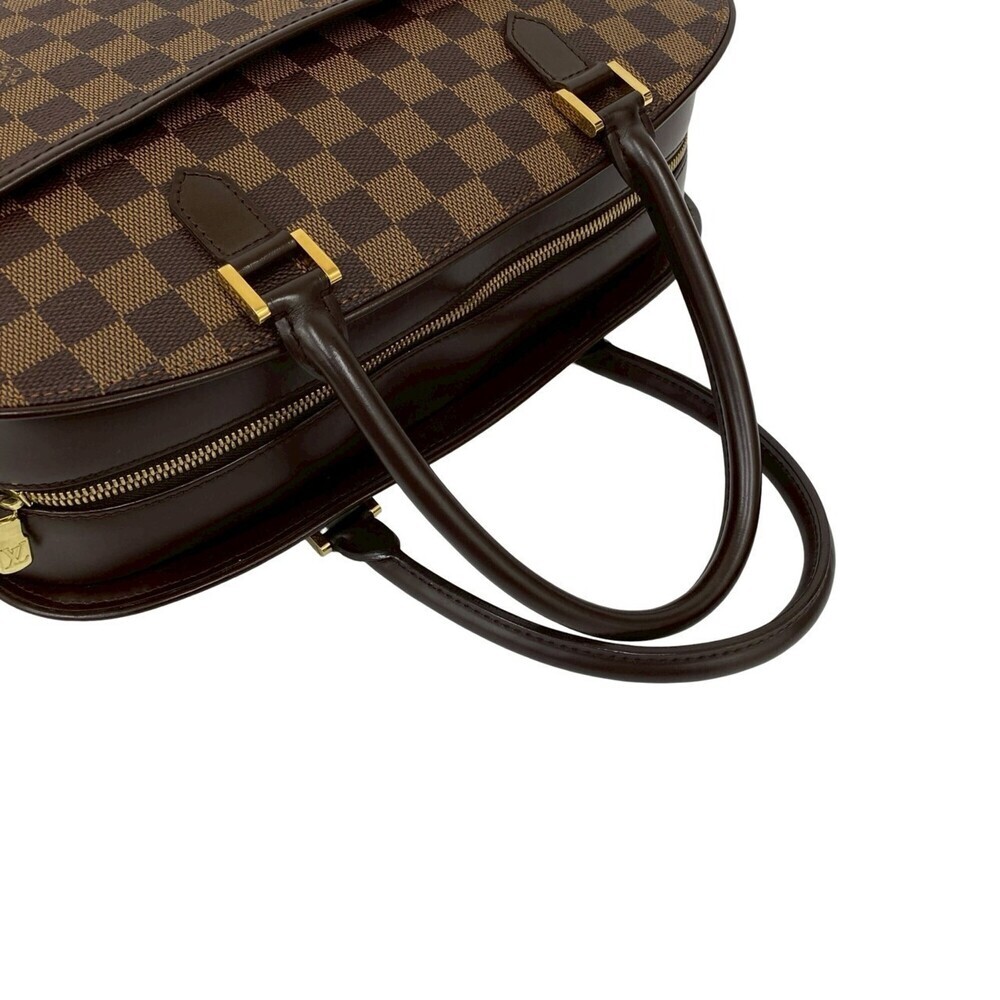LOUIS VUITTON Brown Damier Leather Boston Bag - Picture 4 of 10